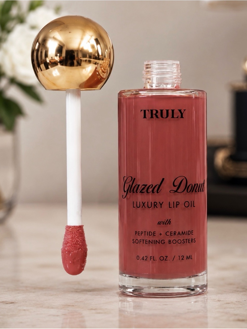TRULY Glazed Donut Luxury Lip Oil - Rose Mauve